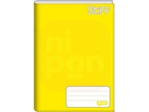 Caderno Brochura 1/4 Amarelo 96 Fls STIFF
