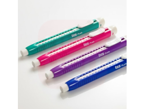 Borracha Caneta Push Cores Tris